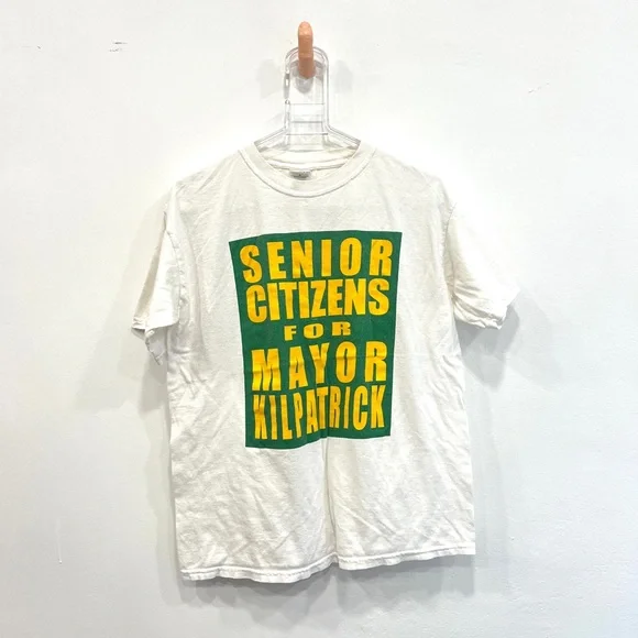 2000s Detroit Kwame Kilpatrick Campaign T-Shirt - Size M - Picture 1 of 2